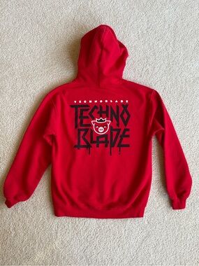 Technoblade Agro Youth Pullover Hoodie (Red) Sz Small